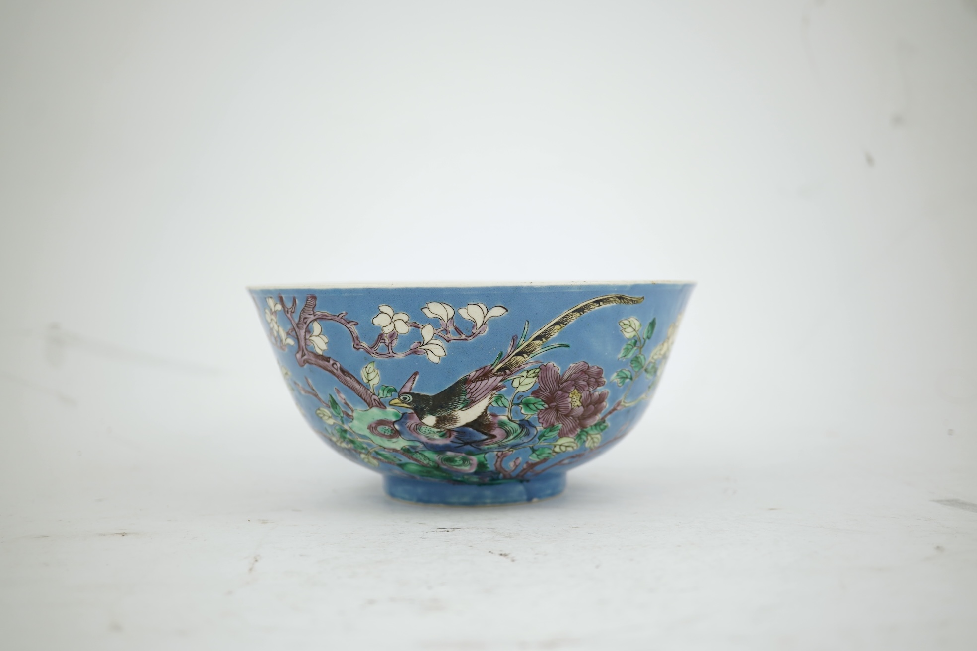 An unusual Chinese famille verte bowl, Guangxu mark, probably Republic Period